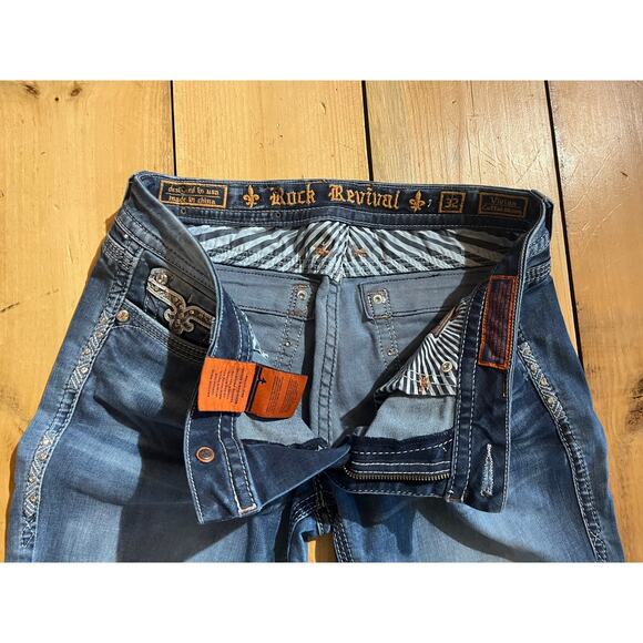 Rock Revival Women's Vivian Skinny Jeans. Bling. Studs. Size 32 - Picture 3 of 8